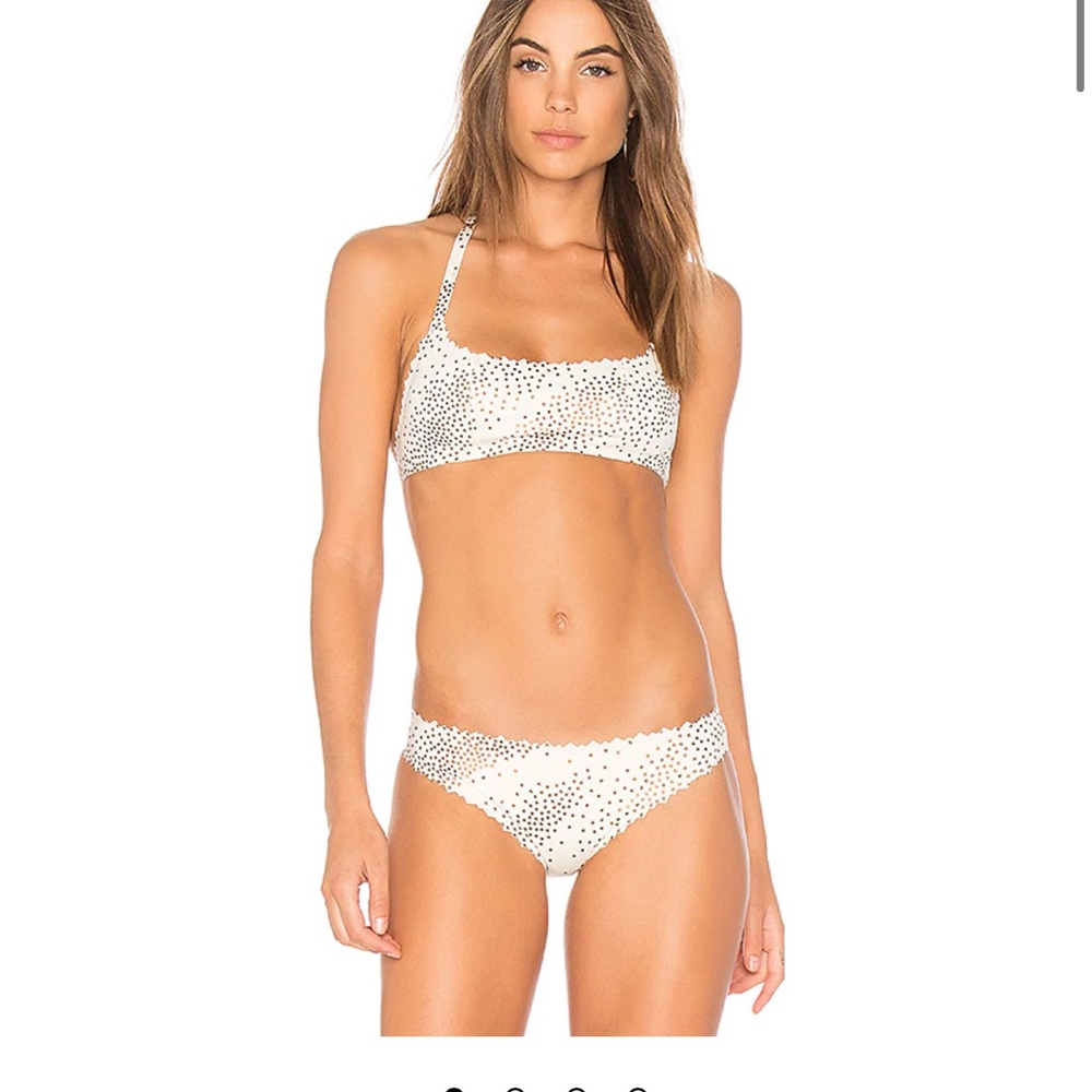 City Of Stars Bikini Top in White PQ. Revolve